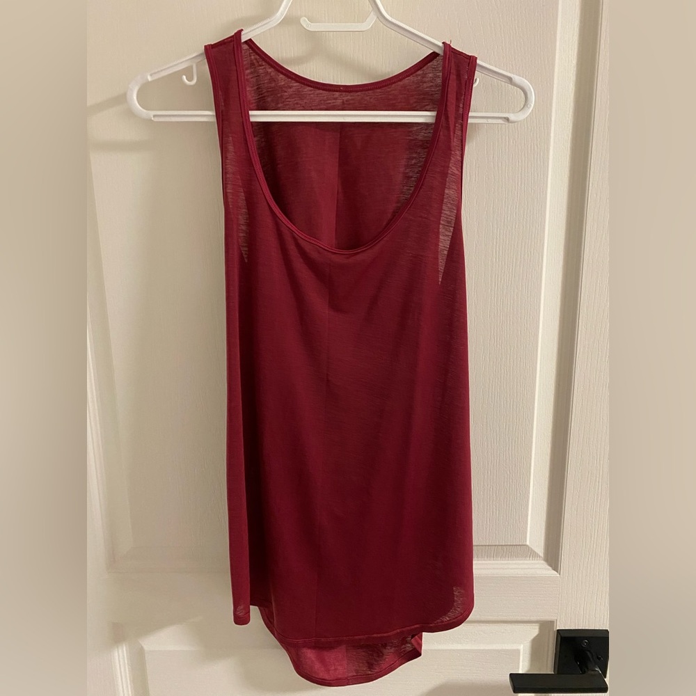 Lululemon Athletica Deep Red Tank Top